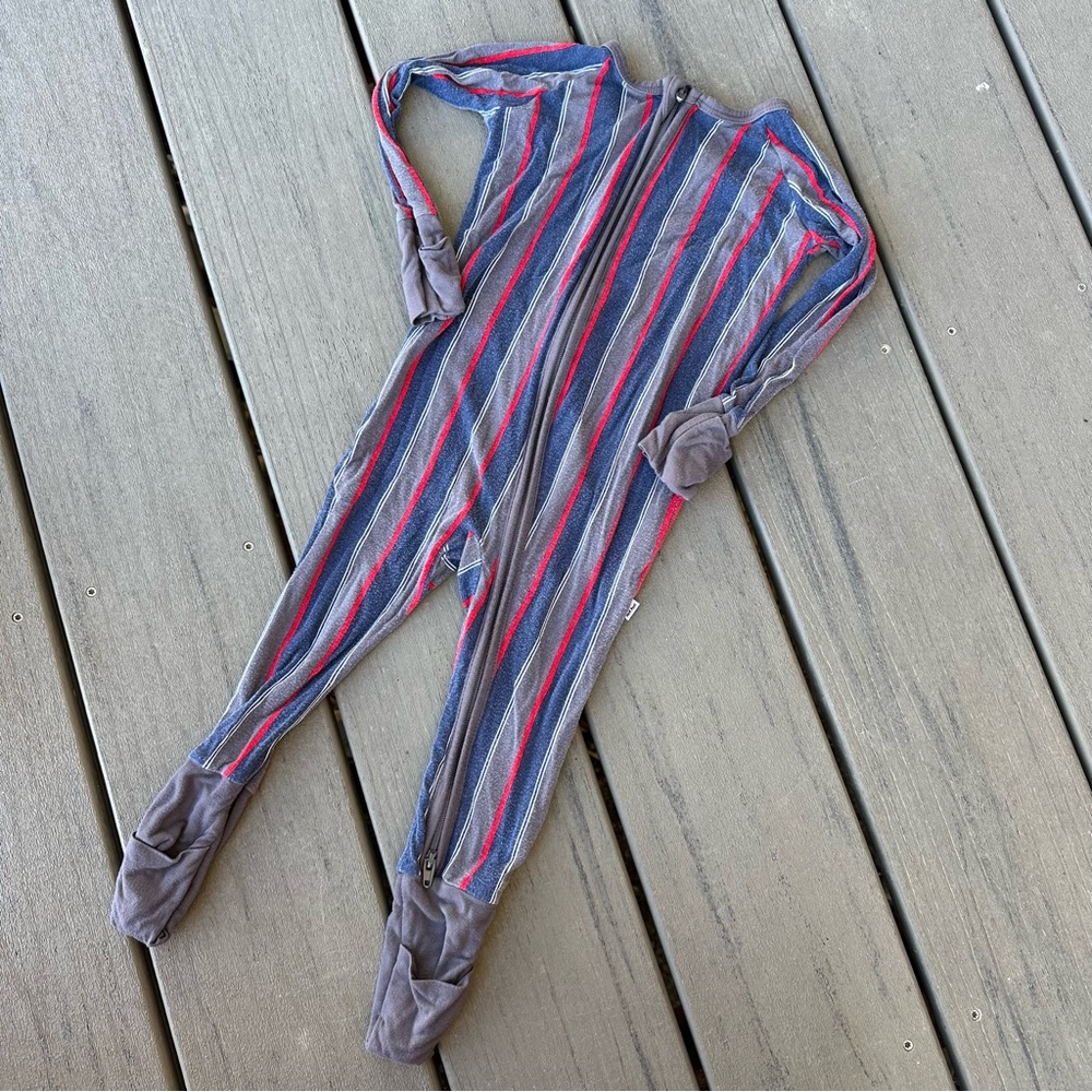 Little Sleepies Suited Stripe Zippy